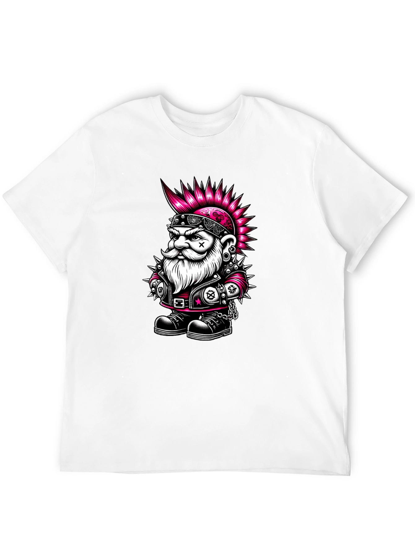 Punk Rock Gnome Graphic T-Shirt - Black