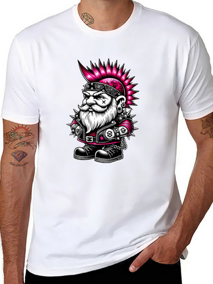 Punk Rock Gnome Graphic T-Shirt - Black