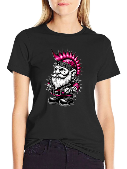 Punk Rock Gnome Graphic T-Shirt - Black