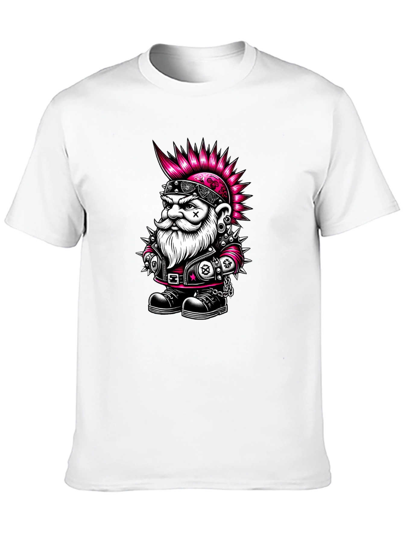Punk Rock Gnome Graphic T-Shirt - Black