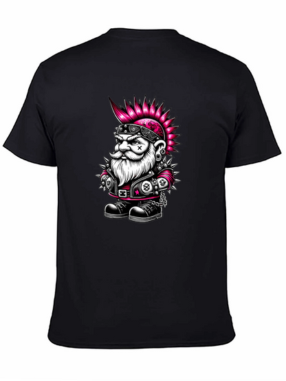 Punk Rock Gnome Graphic T-Shirt - Black