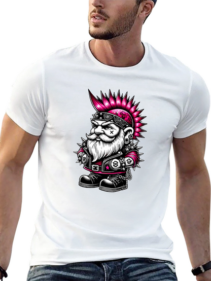 Punk Rock Gnome Graphic T-Shirt - Black