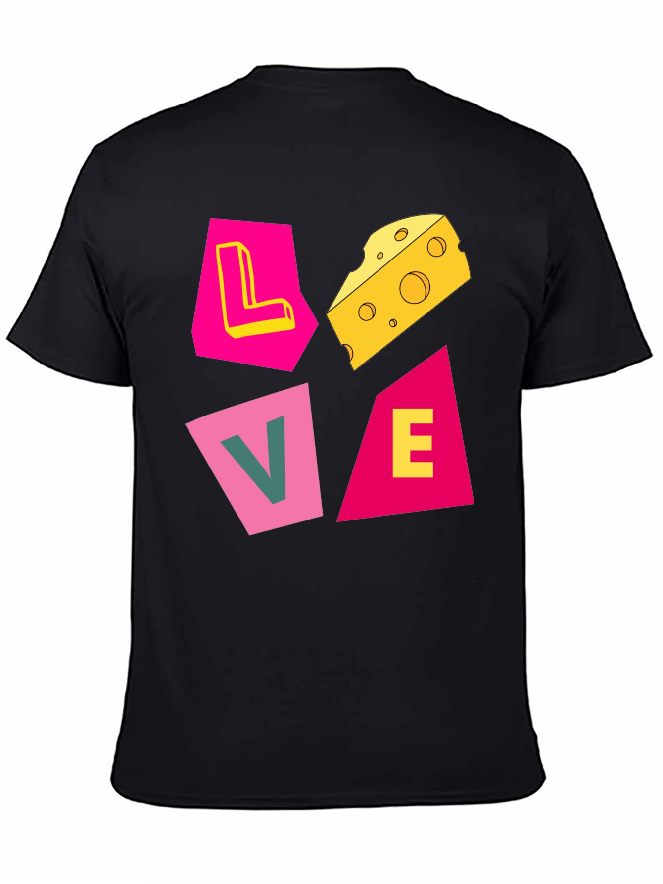 Love Cheese Graphic T-Shirt - Unique Design