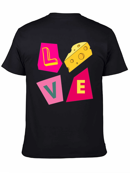 Love Cheese Graphic T-Shirt - Unique Design
