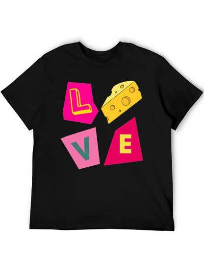 Love Cheese Graphic T-Shirt - Unique Design