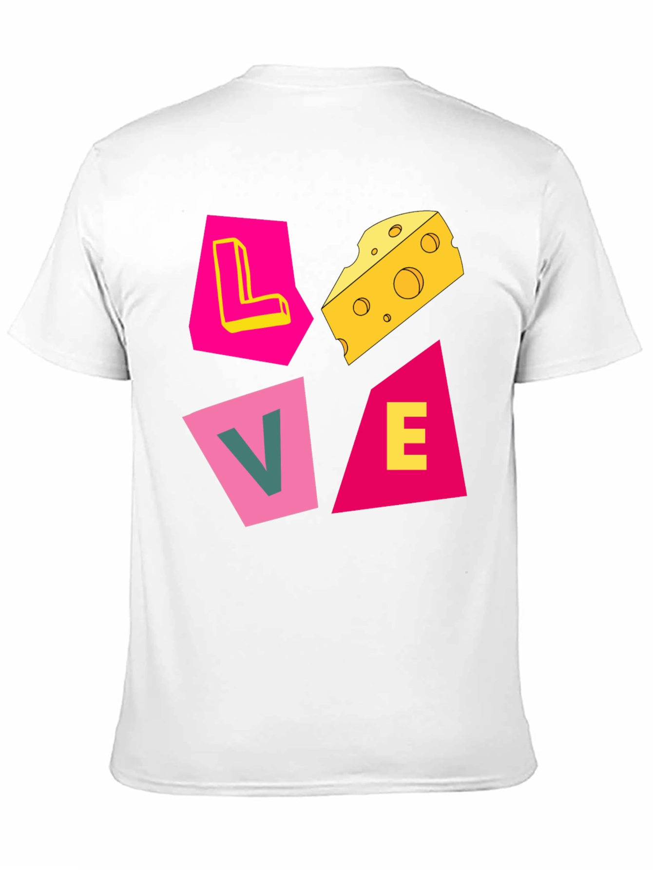Love Cheese Graphic T-Shirt - Unique Design