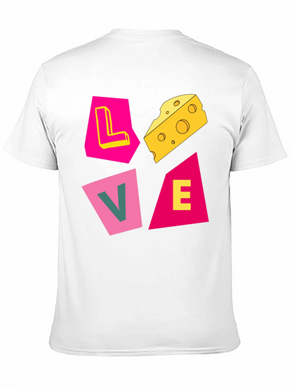 Love Cheese Graphic T-Shirt - Unique Design