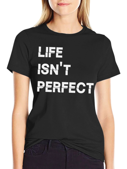 Life Isnt Perfect Graphic Tee - Black