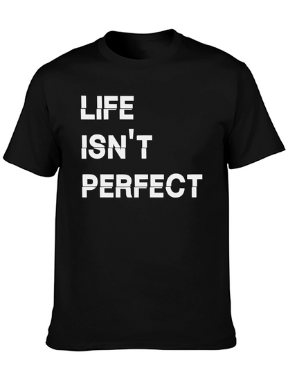 Life Isnt Perfect Graphic Tee - Black