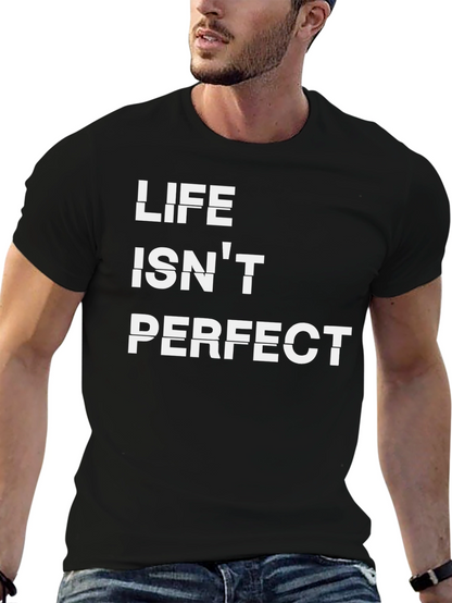 Life Isnt Perfect Graphic Tee - Black