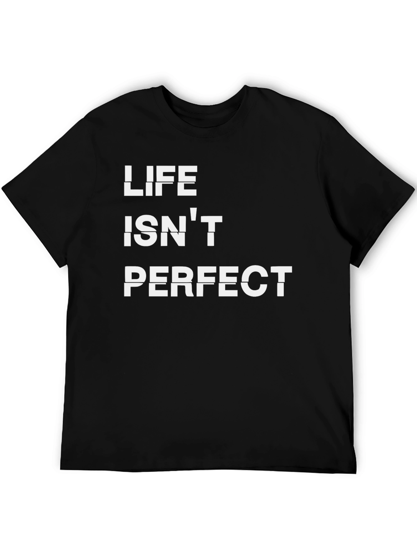 Life Isnt Perfect Graphic Tee - Black