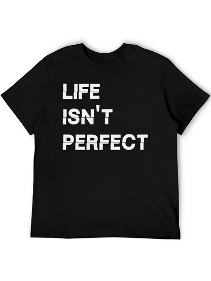 Life Isnt Perfect Graphic Tee - Black