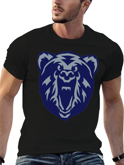 Grizzlies Bear Graphic Black T-Shirt