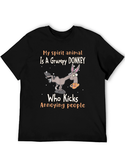 Grumpy Donkey Spirit Animal T-Shirt