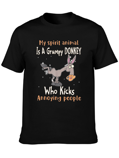 Grumpy Donkey Spirit Animal T-Shirt