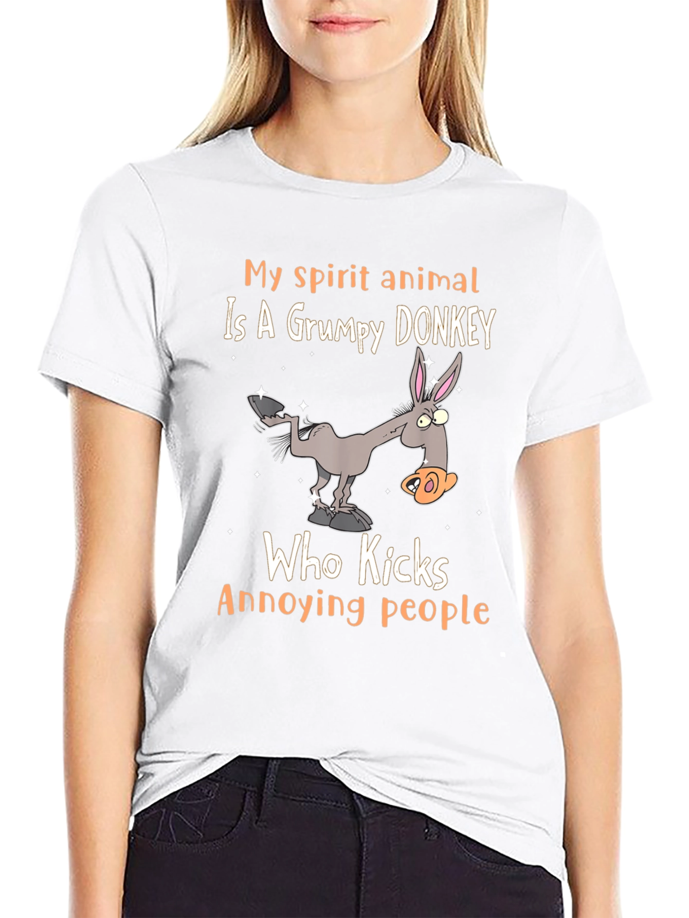 Grumpy Donkey Spirit Animal T-Shirt