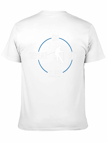 Ski Eat Sleep Repeat Graphic Tee