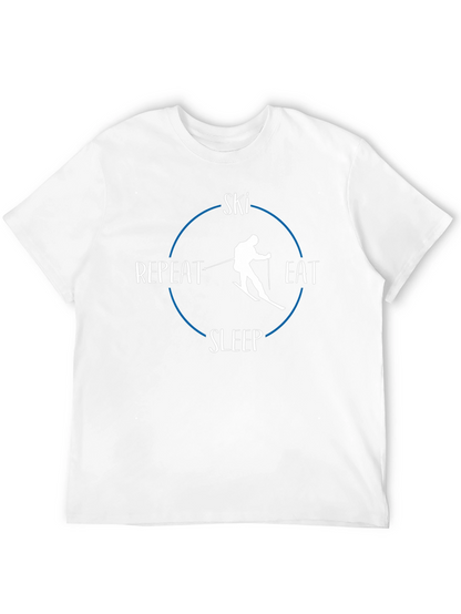 Ski Eat Sleep Repeat Graphic Tee