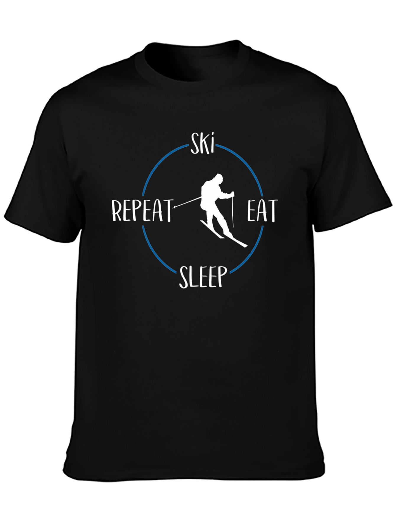 Ski Eat Sleep Repeat Graphic Tee