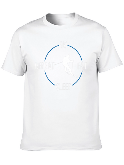 Ski Eat Sleep Repeat Graphic Tee