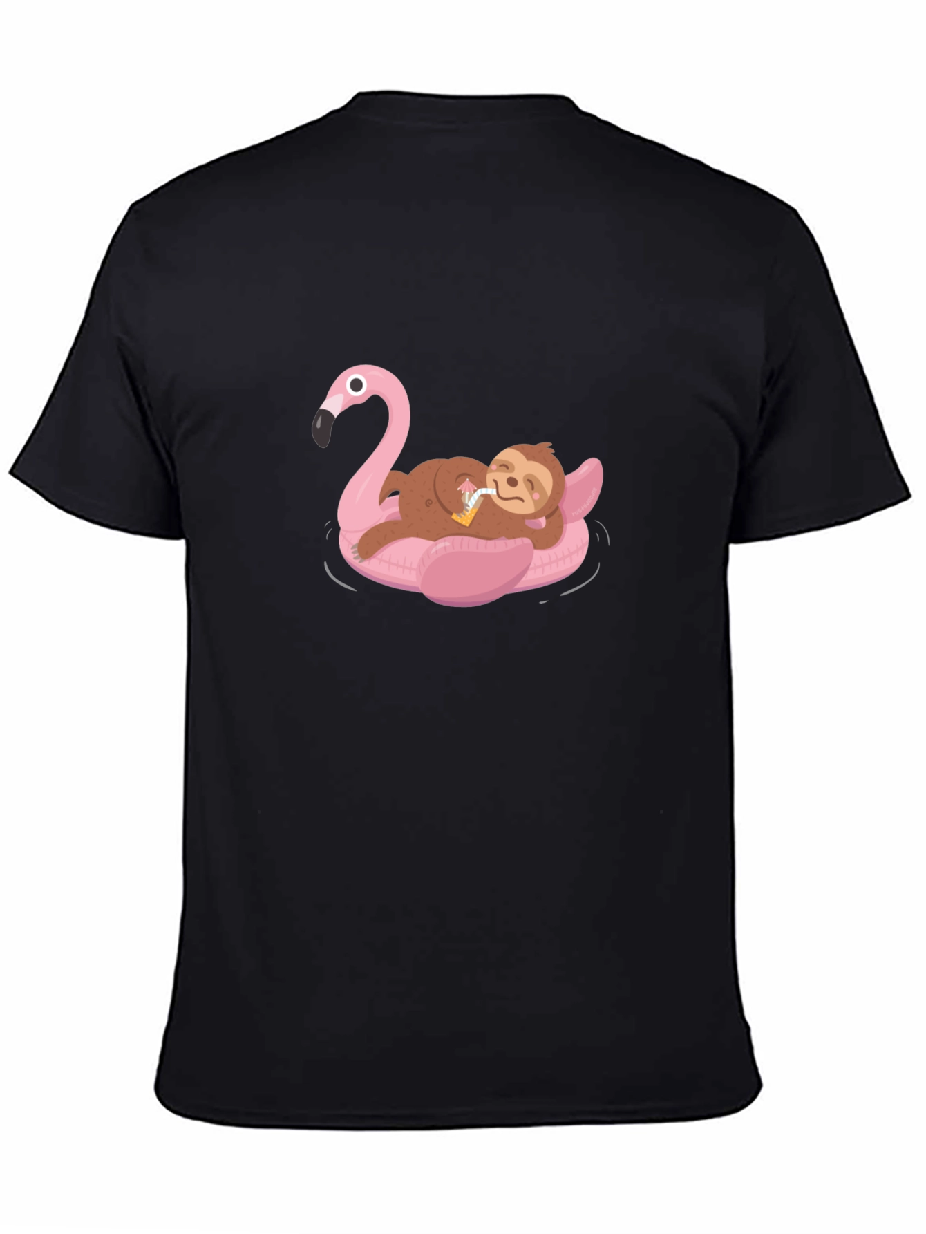 Sloth on Flamingo Float T-Shirt