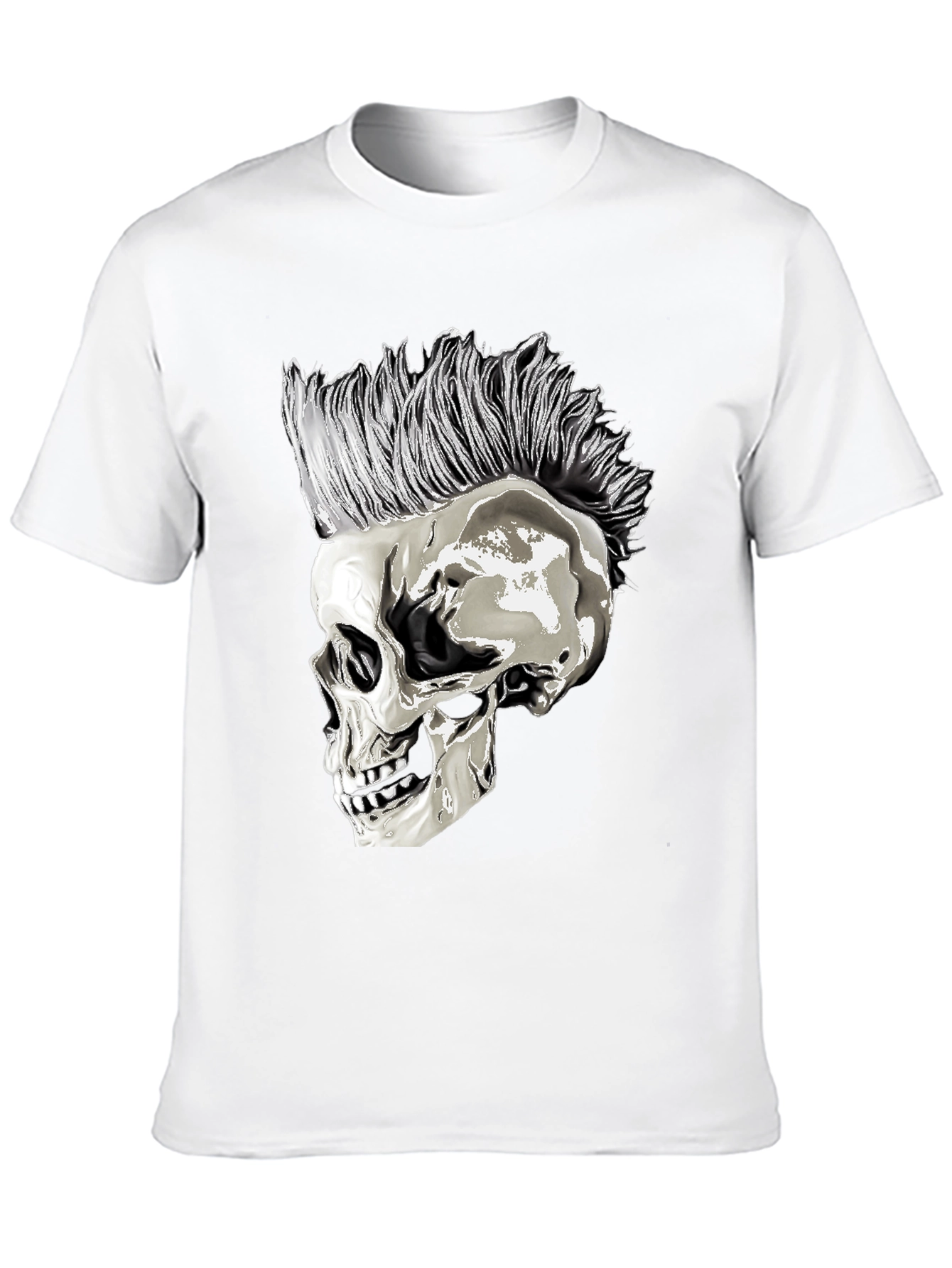 Punk Skull T-Shirt - Edgy Graphic Tee
