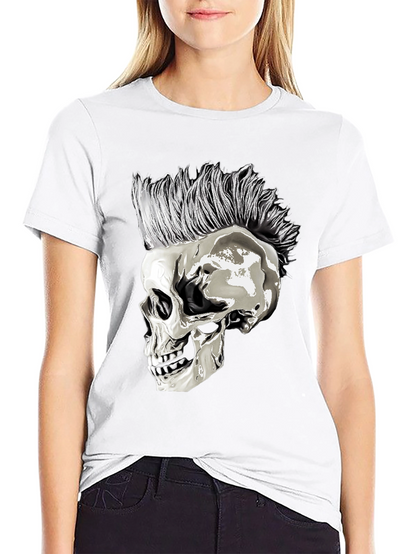 Punk Skull T-Shirt - Edgy Graphic Tee