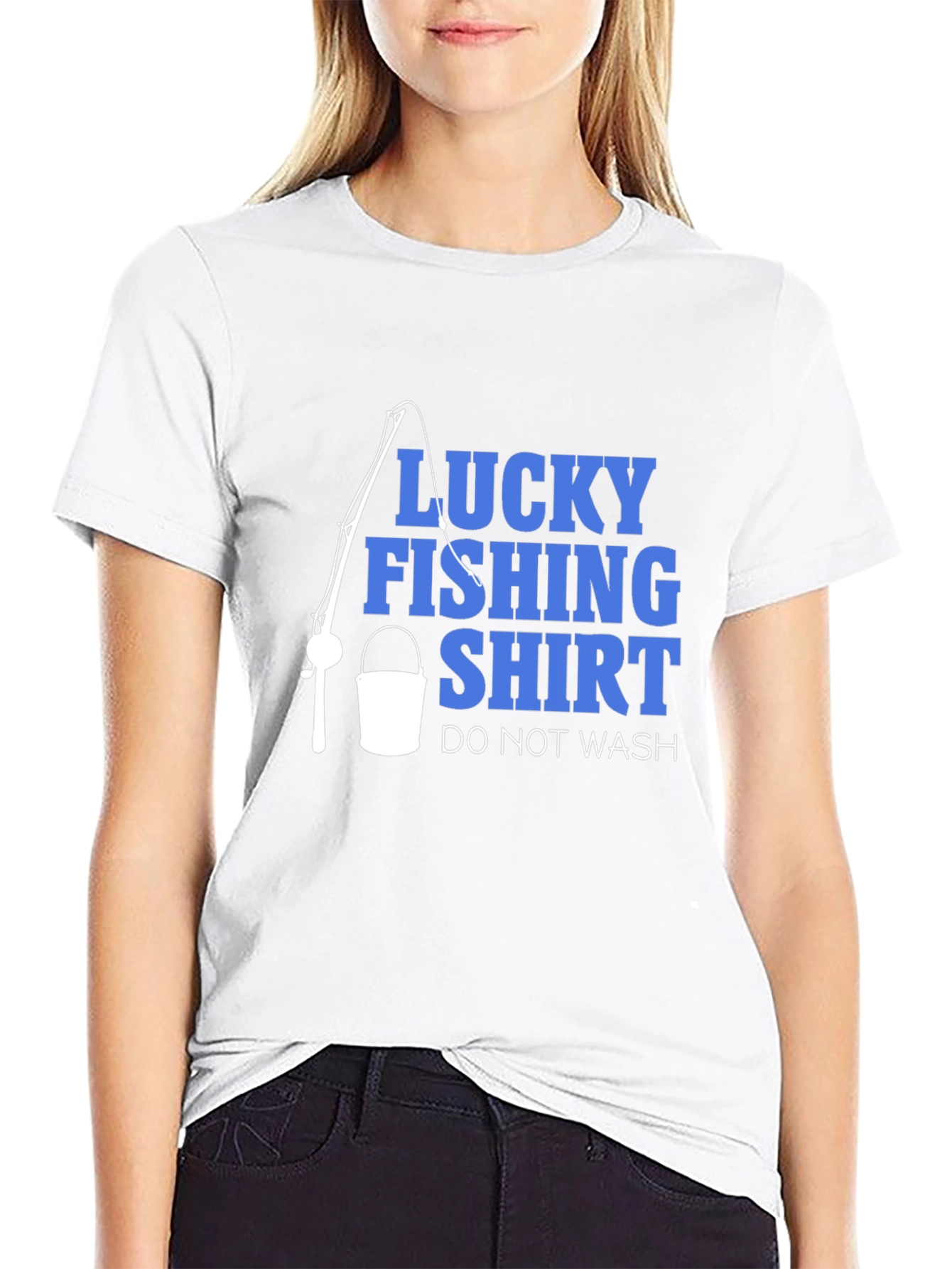 Lucky Fishing Shirt - Novelty Graphic Tee