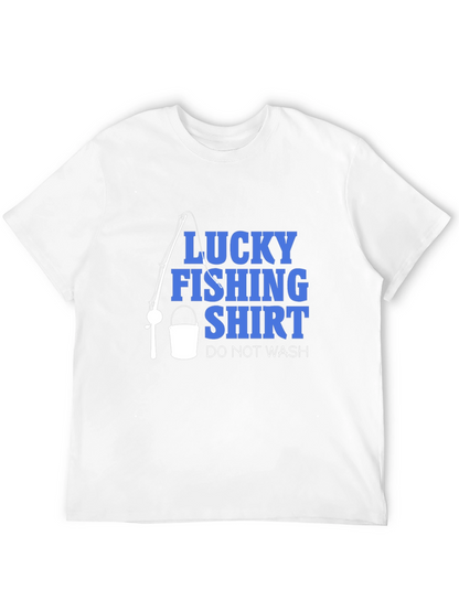 Lucky Fishing Shirt - Novelty Graphic Tee