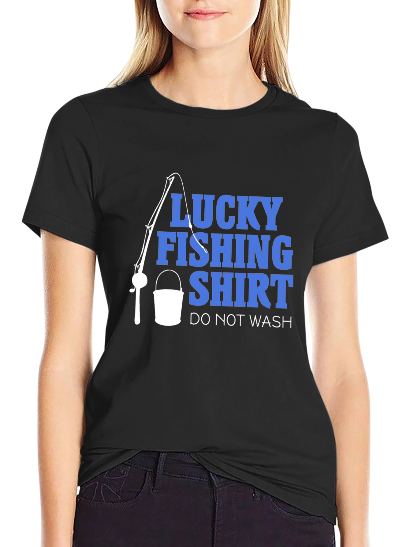 Lucky Fishing Shirt - Novelty Graphic Tee