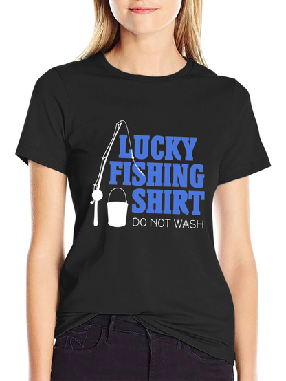 Lucky Fishing Shirt - Novelty Graphic Tee