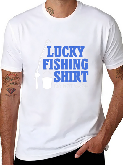 Lucky Fishing Shirt - Novelty Graphic Tee