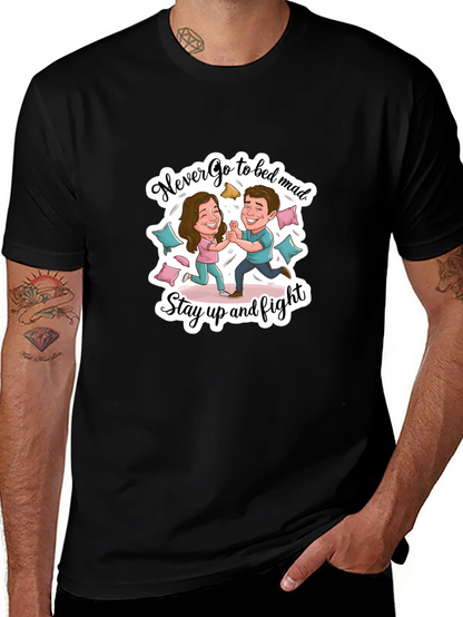 Funny Couple Fight Graphic Tee