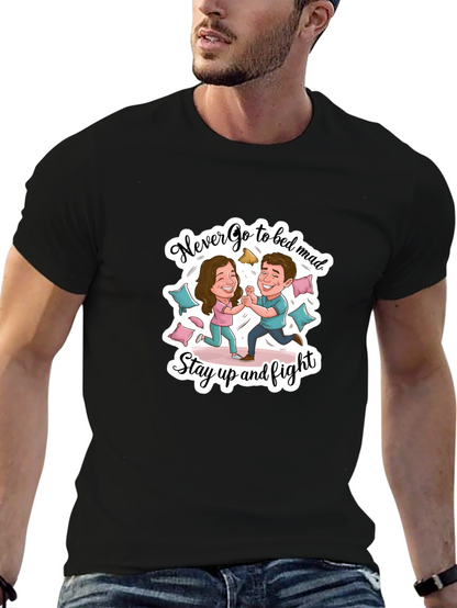 Funny Couple Fight Graphic Tee