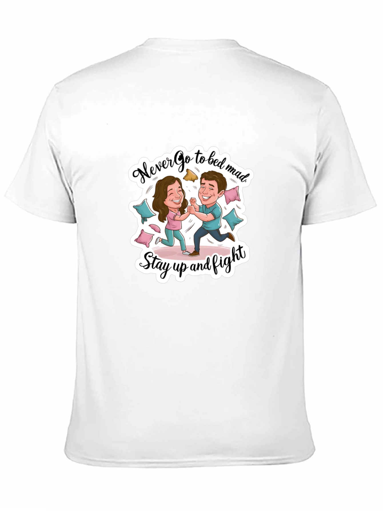 Funny Couple Fight Graphic Tee