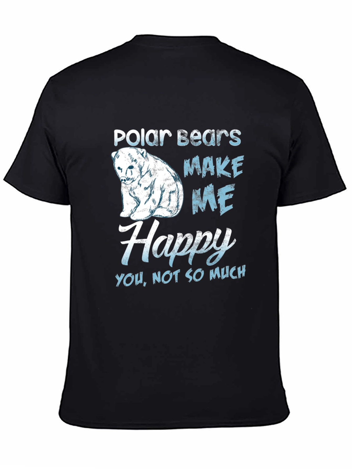 Polar Bear Graphic Print Mens T-Shirt