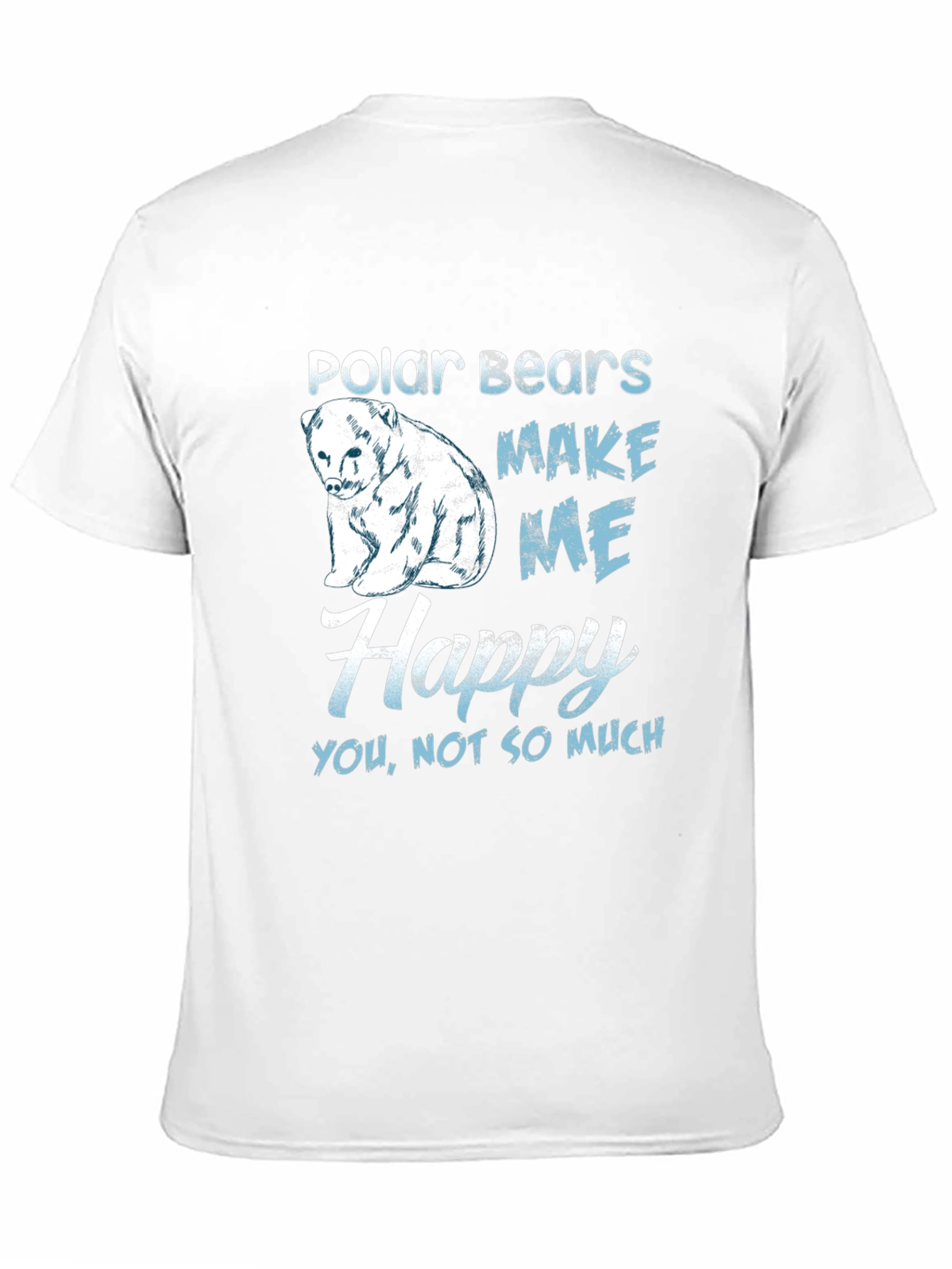 Polar Bear Graphic Print Mens T-Shirt