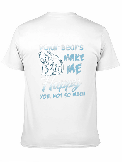 Polar Bear Graphic Print Mens T-Shirt