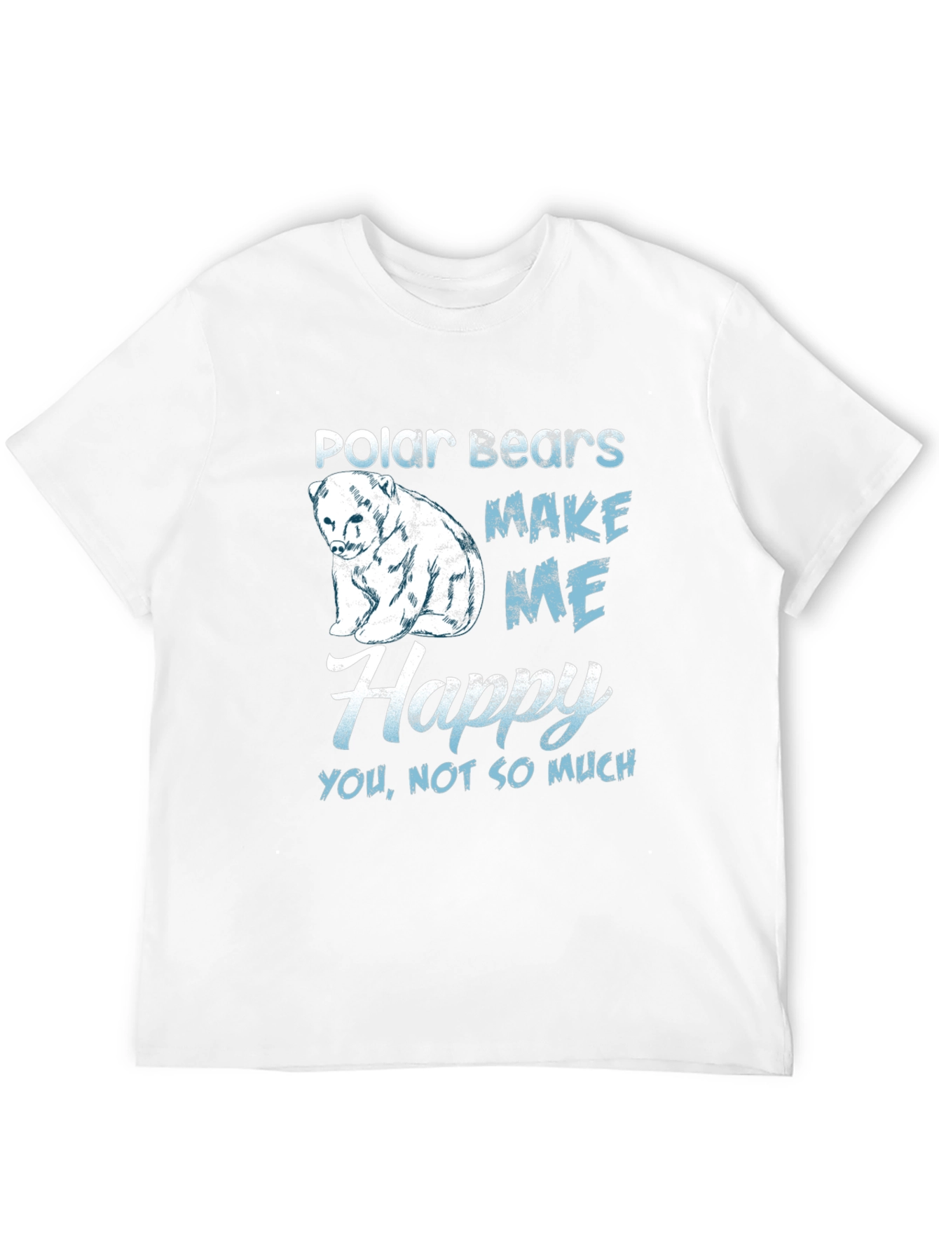 Polar Bear Graphic Print Mens T-Shirt