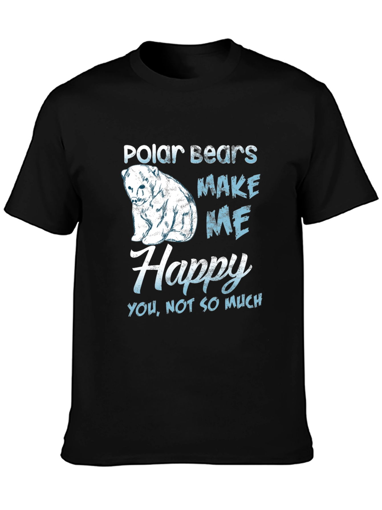 Polar Bear Graphic Print Mens T-Shirt