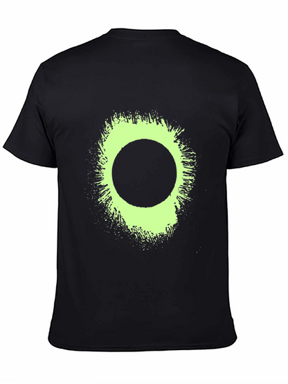Eclipse Tee: Graphic Print Black T-Shirt