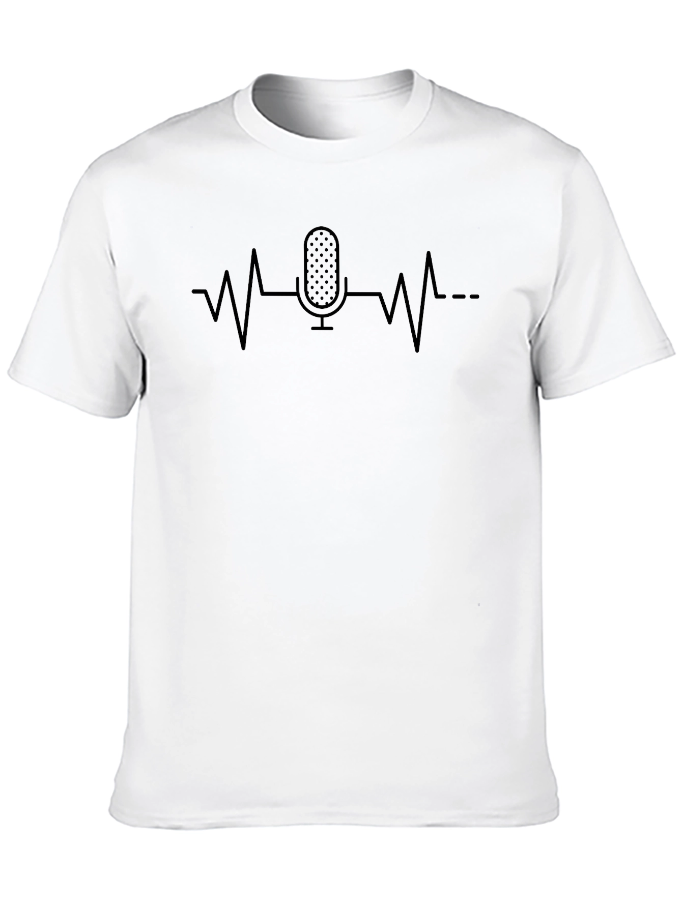 Microphone Heartbeat Graphic Tee