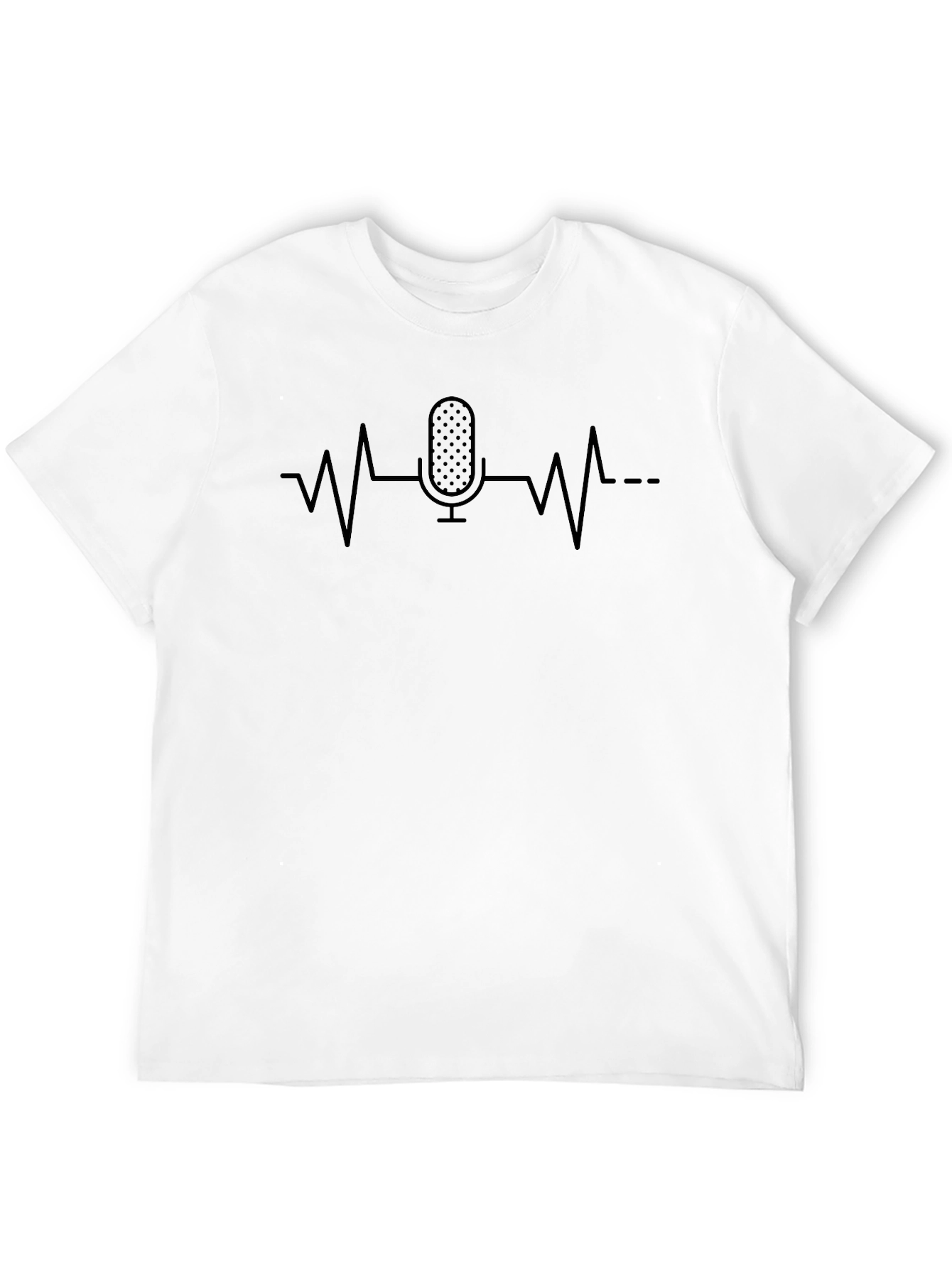 Microphone Heartbeat Graphic Tee