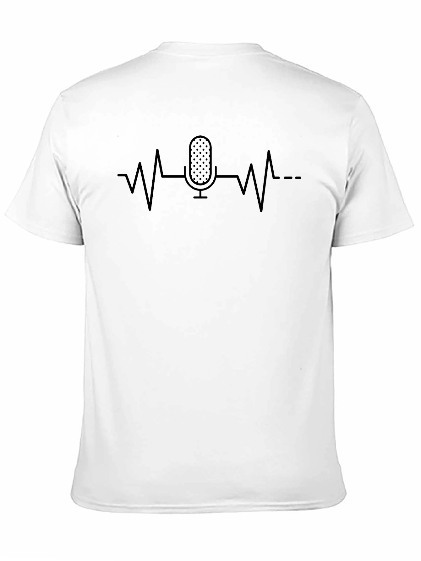 Microphone Heartbeat Graphic Tee