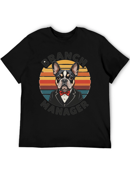 Branch Manager Dog Graphic Tee - Funny Canine Shirt