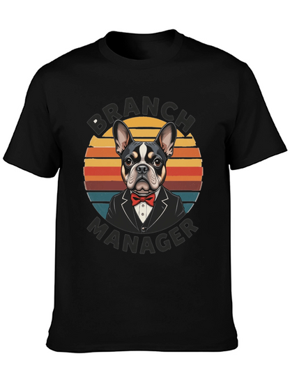 Branch Manager Dog Graphic Tee - Funny Canine Shirt