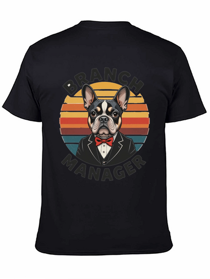 Branch Manager Dog Graphic Tee - Funny Canine Shirt