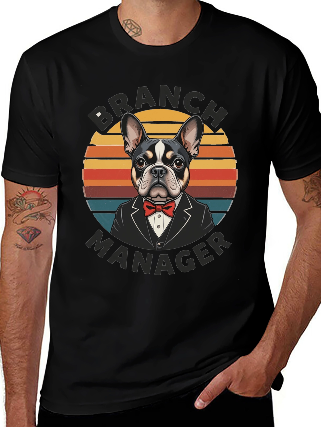 Branch Manager Dog Graphic Tee - Funny Canine Shirt