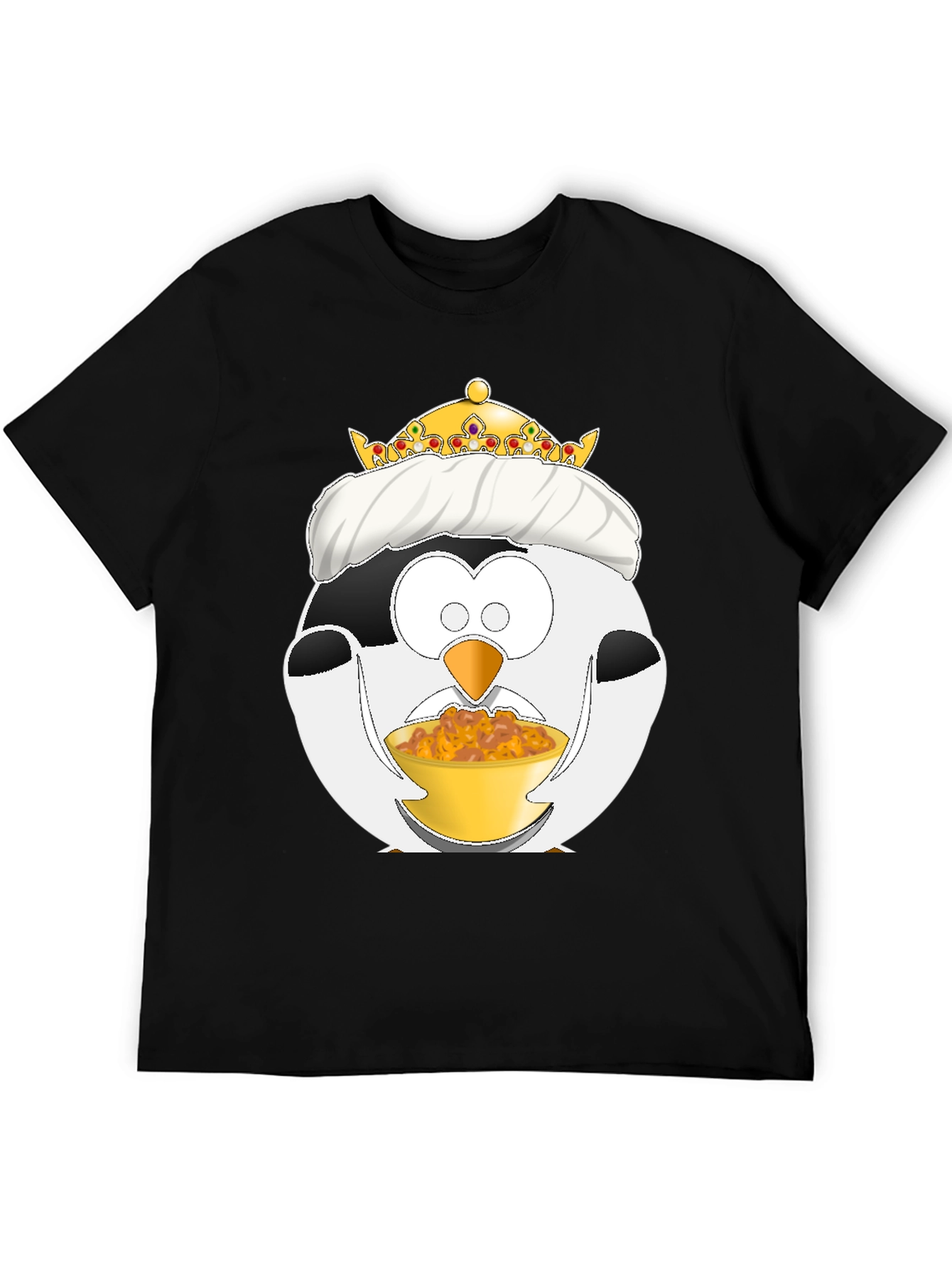 Funny Penguin King Graphic T-Shirt