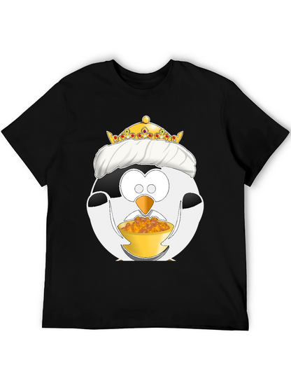 Funny Penguin King Graphic T-Shirt